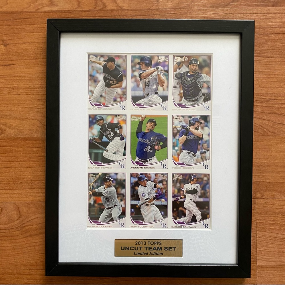 ❗️SOLD❗️Colorado Rockies 2013 Topps Uncut Team Collectible Limited Edition Set